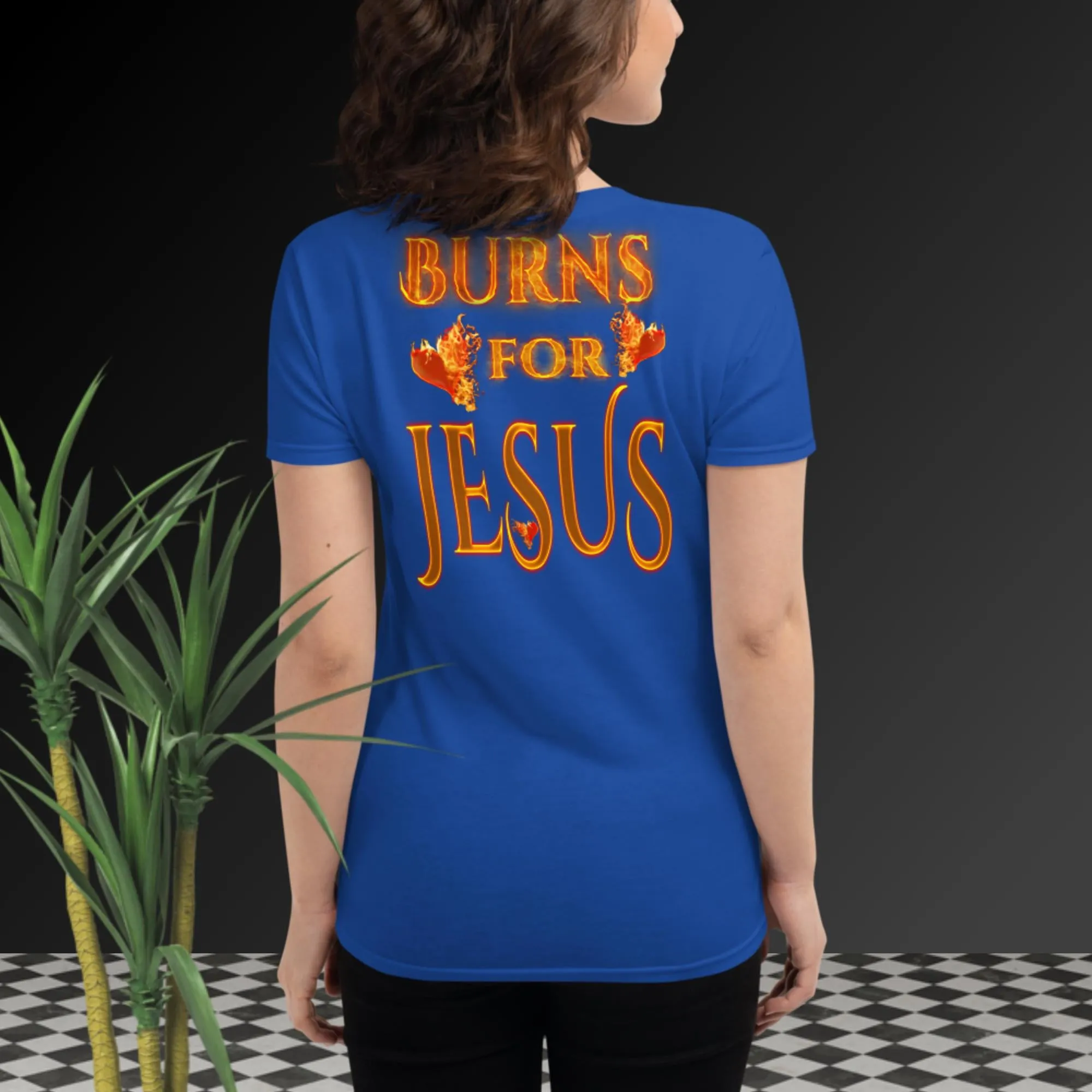 My Heart Burns For JESUS - Women's short sleeve t-shirt