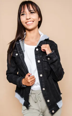 My Kind-Of Denim Jacket Black by White Birch