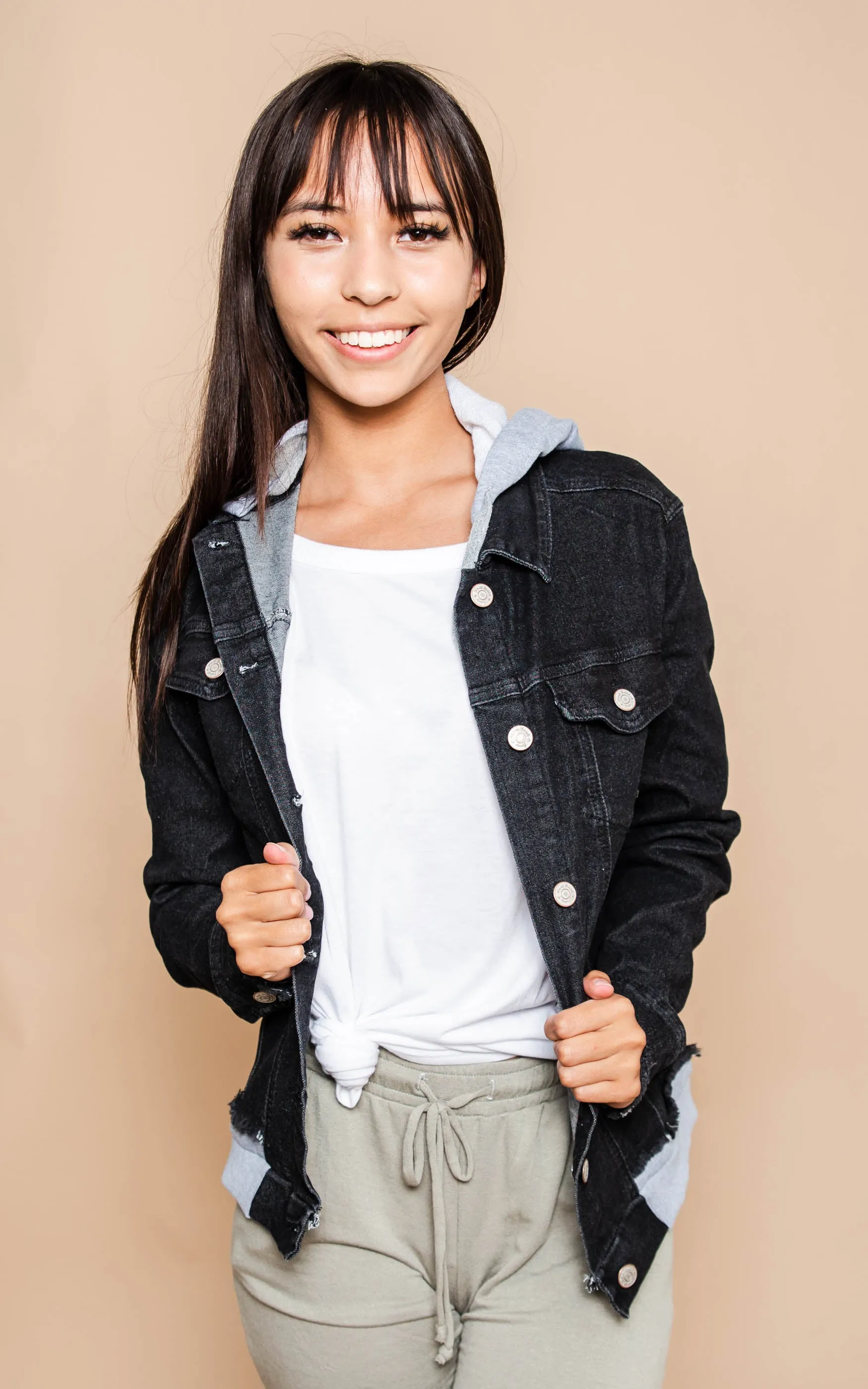 My Kind-Of Denim Jacket Black by White Birch