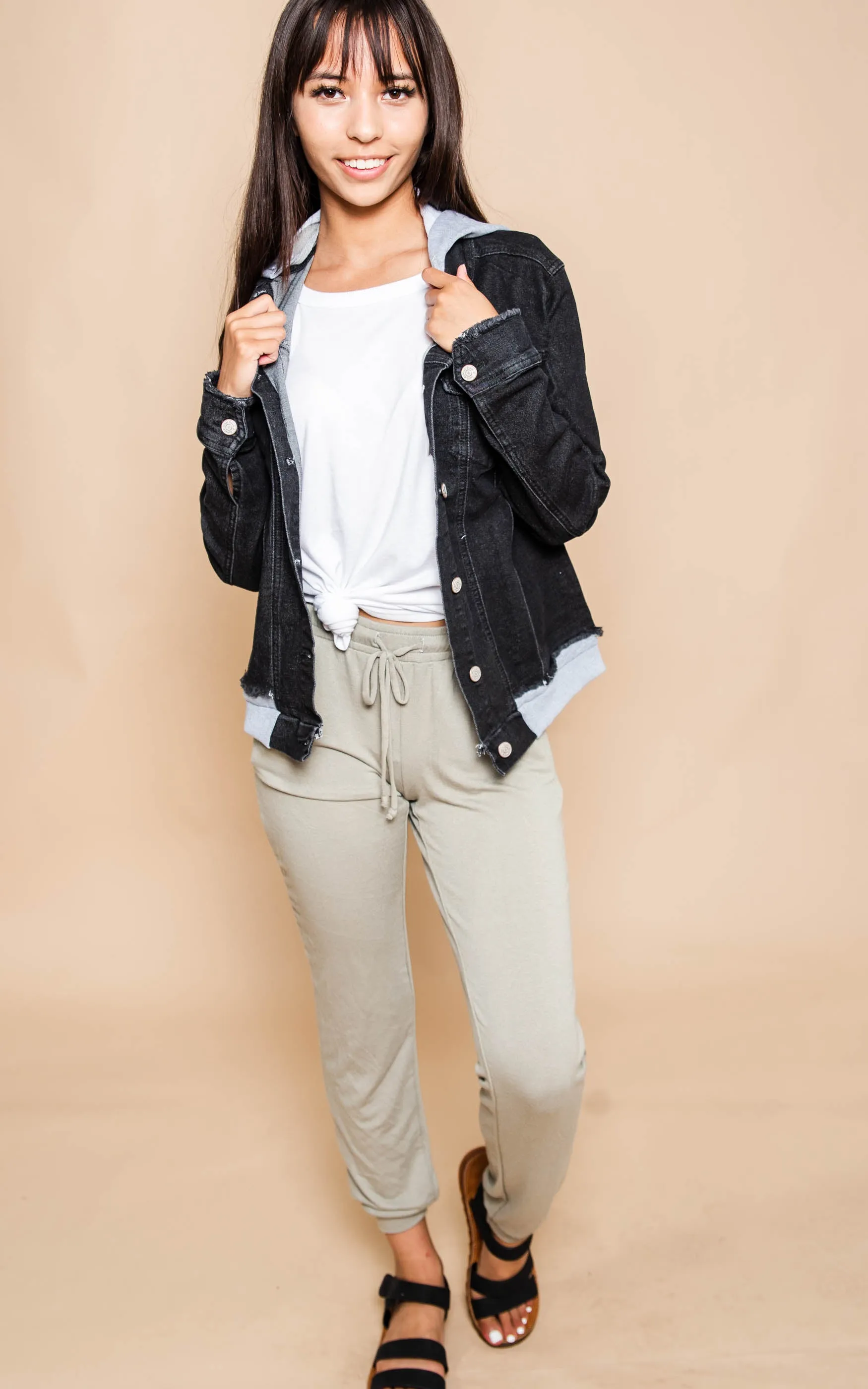 My Kind-Of Denim Jacket Black by White Birch