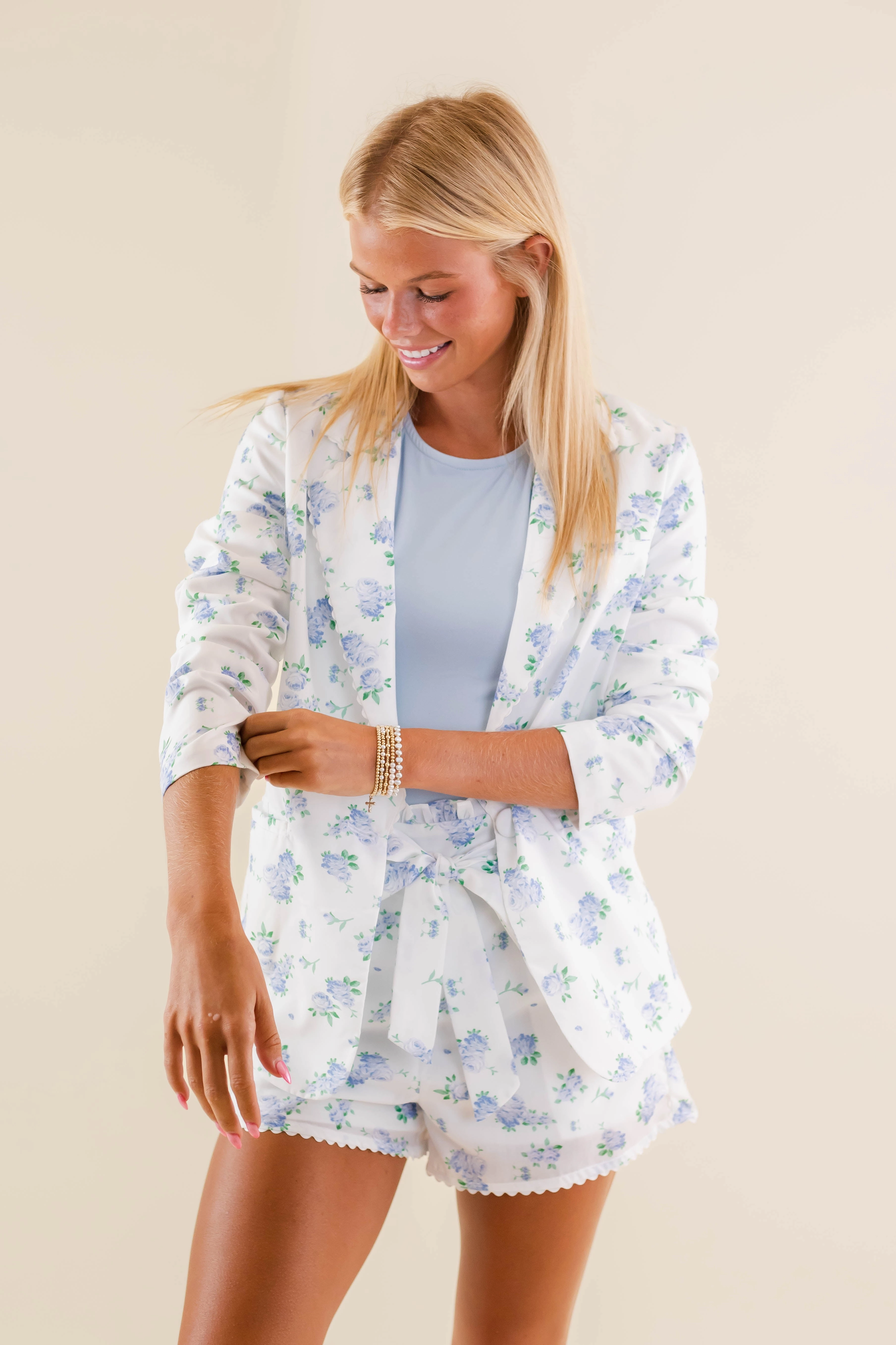 AdjustableCuffSystem Fade Resistant Dye My Dearest Love Blazer-Blue