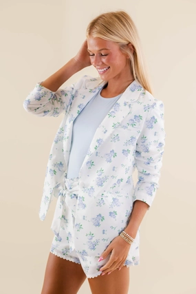 FlexibleRibbing My Dearest Love Blazer-Blue