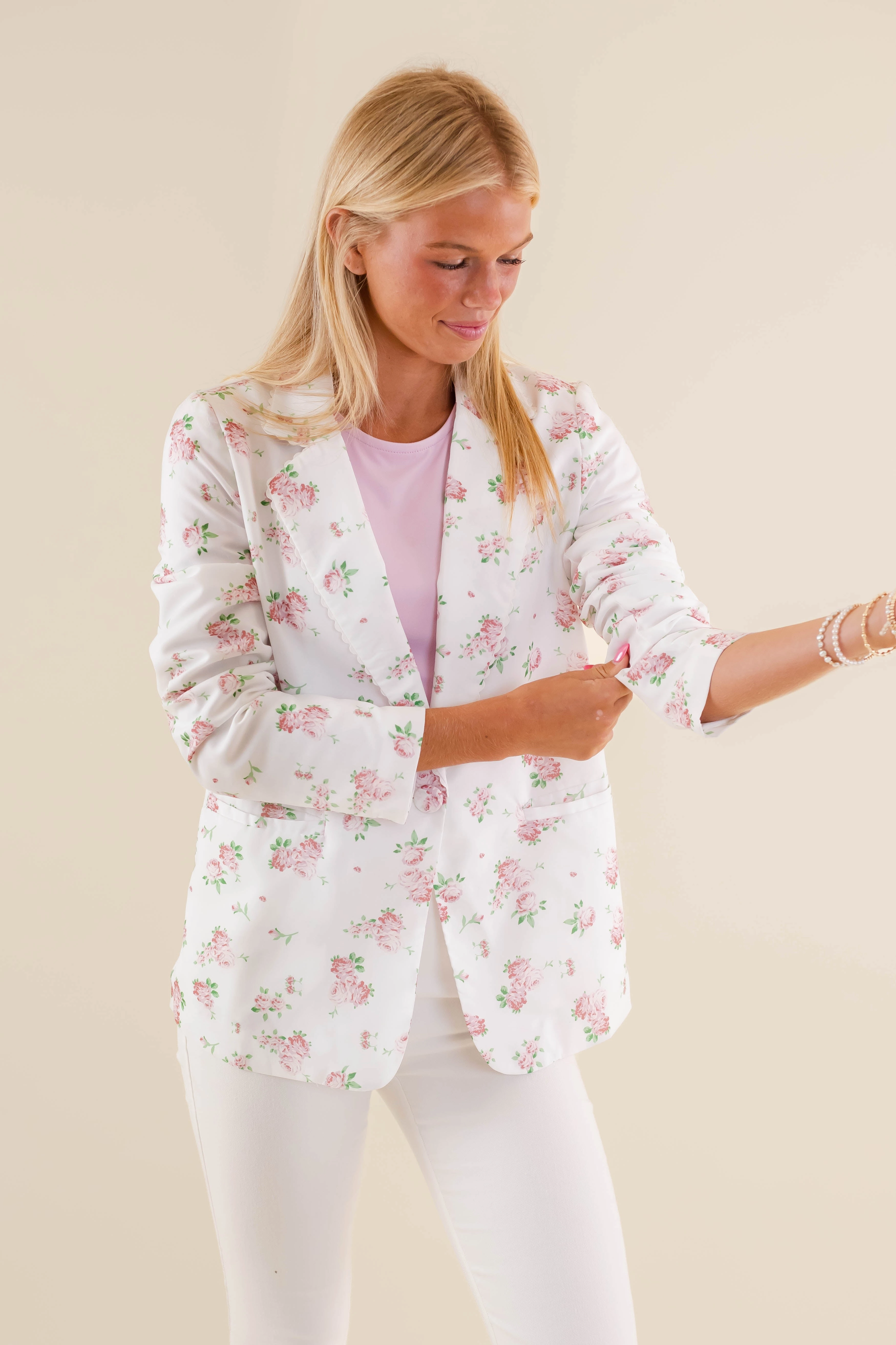 My Dearest Love Blazer-Pink FlexibleCuff