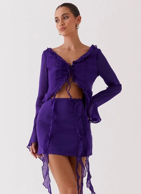 Tough Build My Favourite Part Mini Skirt - Violet