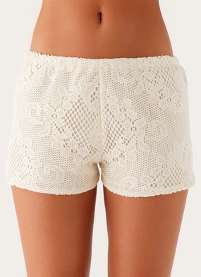 Body Sculpting Nada Mini Shorts - Ivory