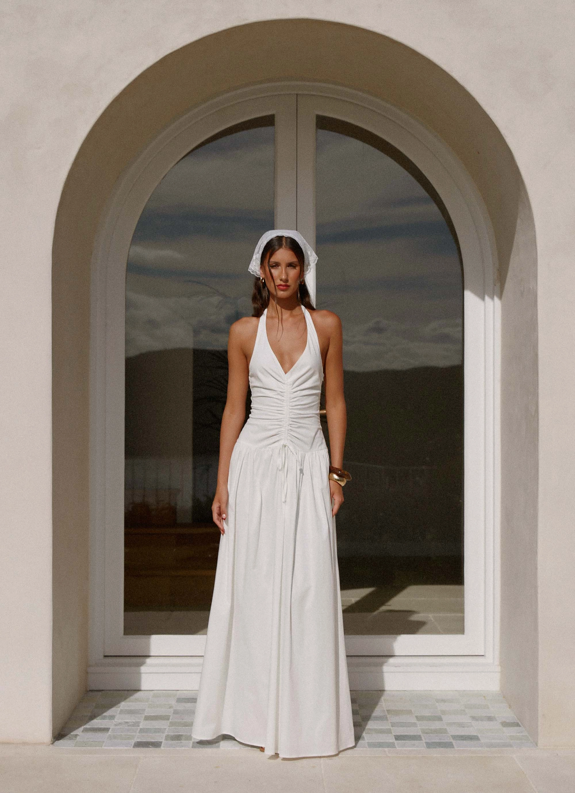 Narnie Maxi Dress - Ivory Soft Gradient