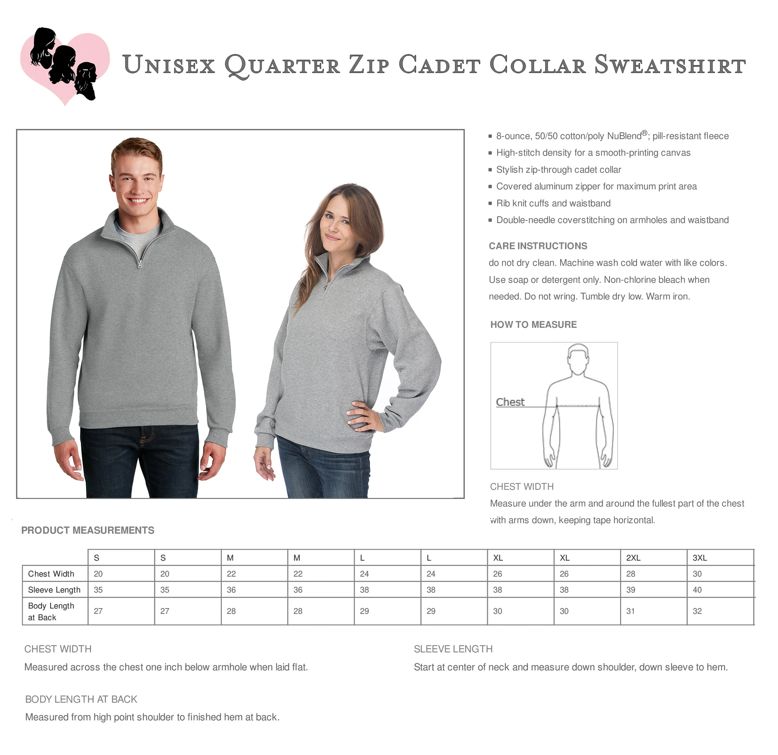 National Charity League Quarter Zip Pullover - Navy