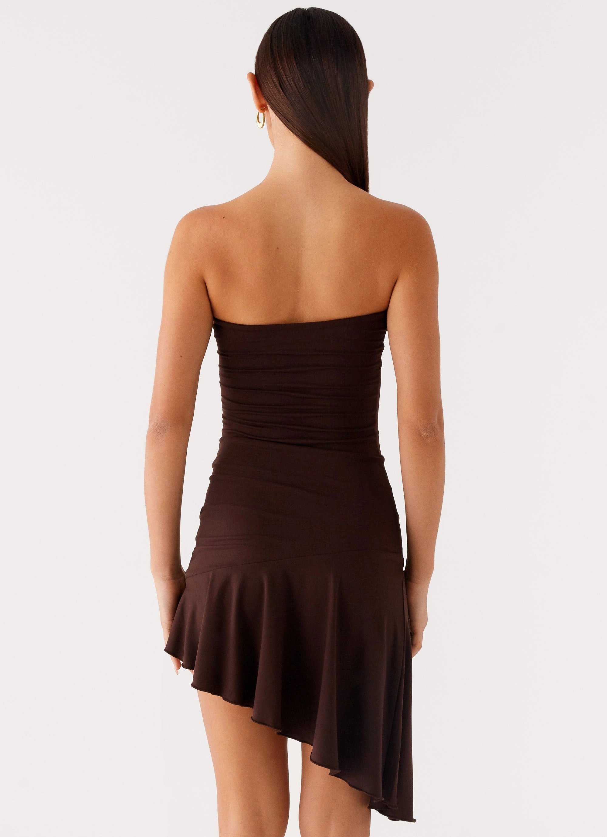 Arianne Mini Dress - Chocolate Refined Style Mood Comfort