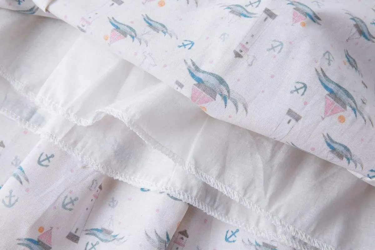 Nautical Sailing Boats A-Line Skirt