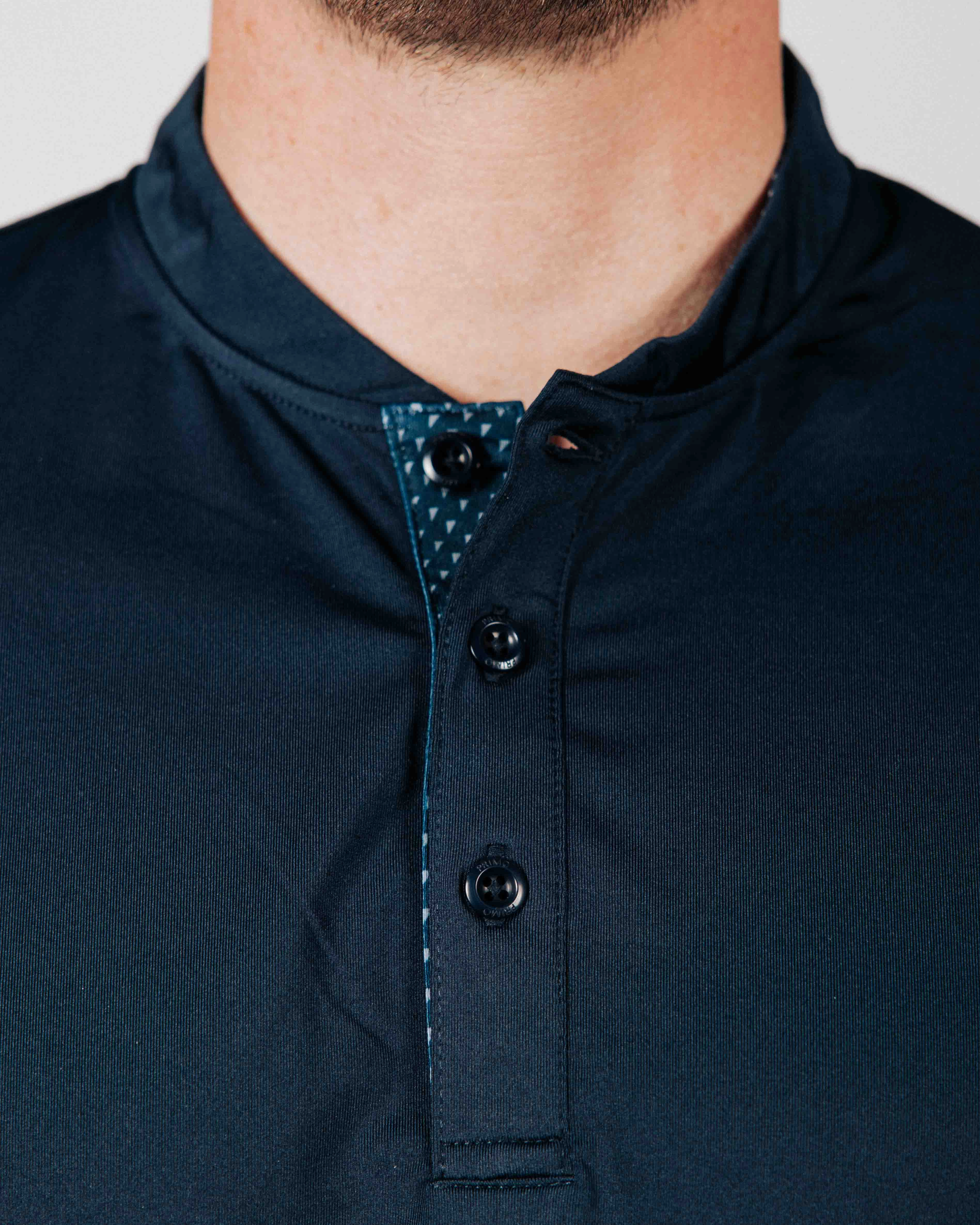 DurableWeave Athletic Look Navy Blade Polo