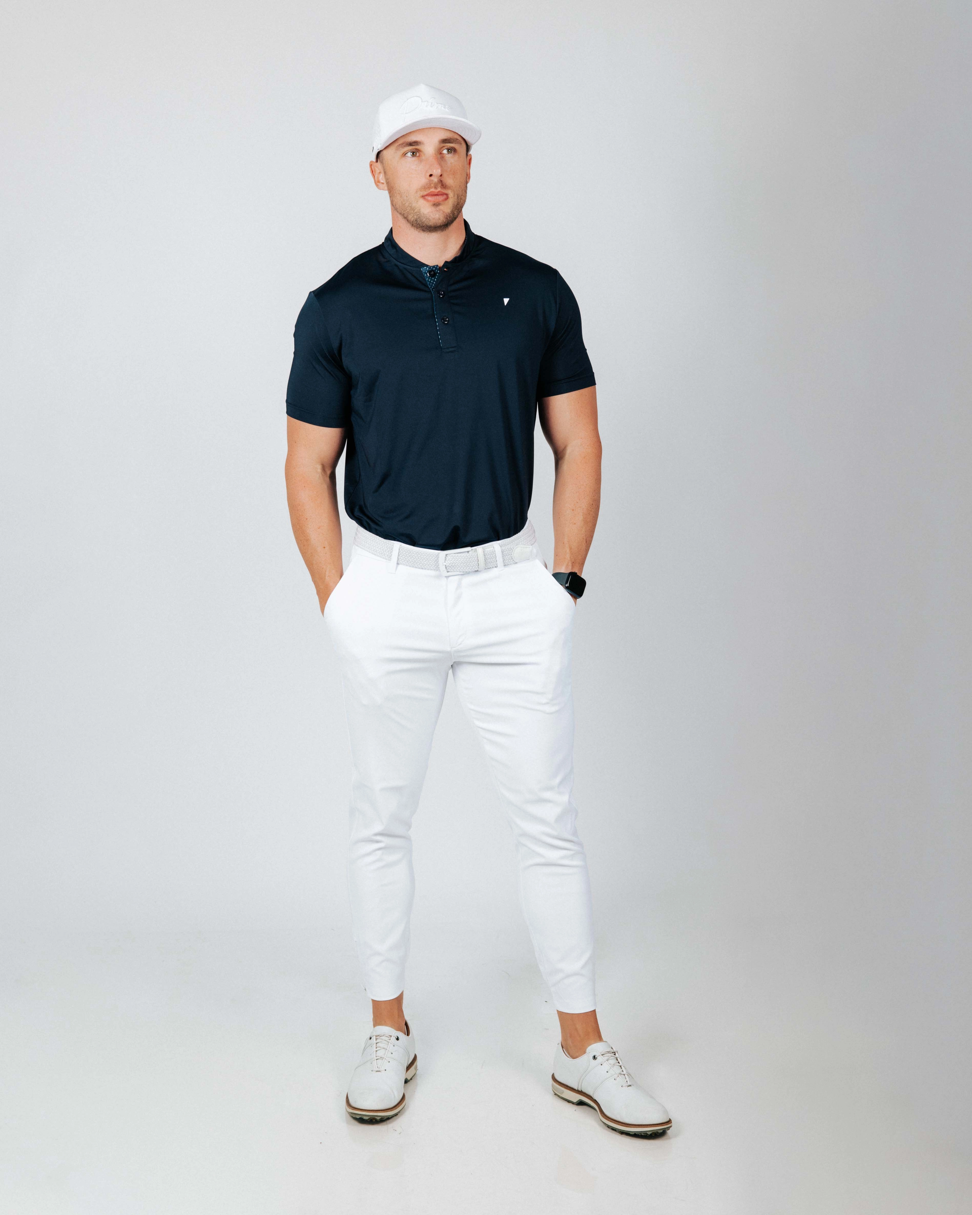 Layered Look Navy Blade Polo