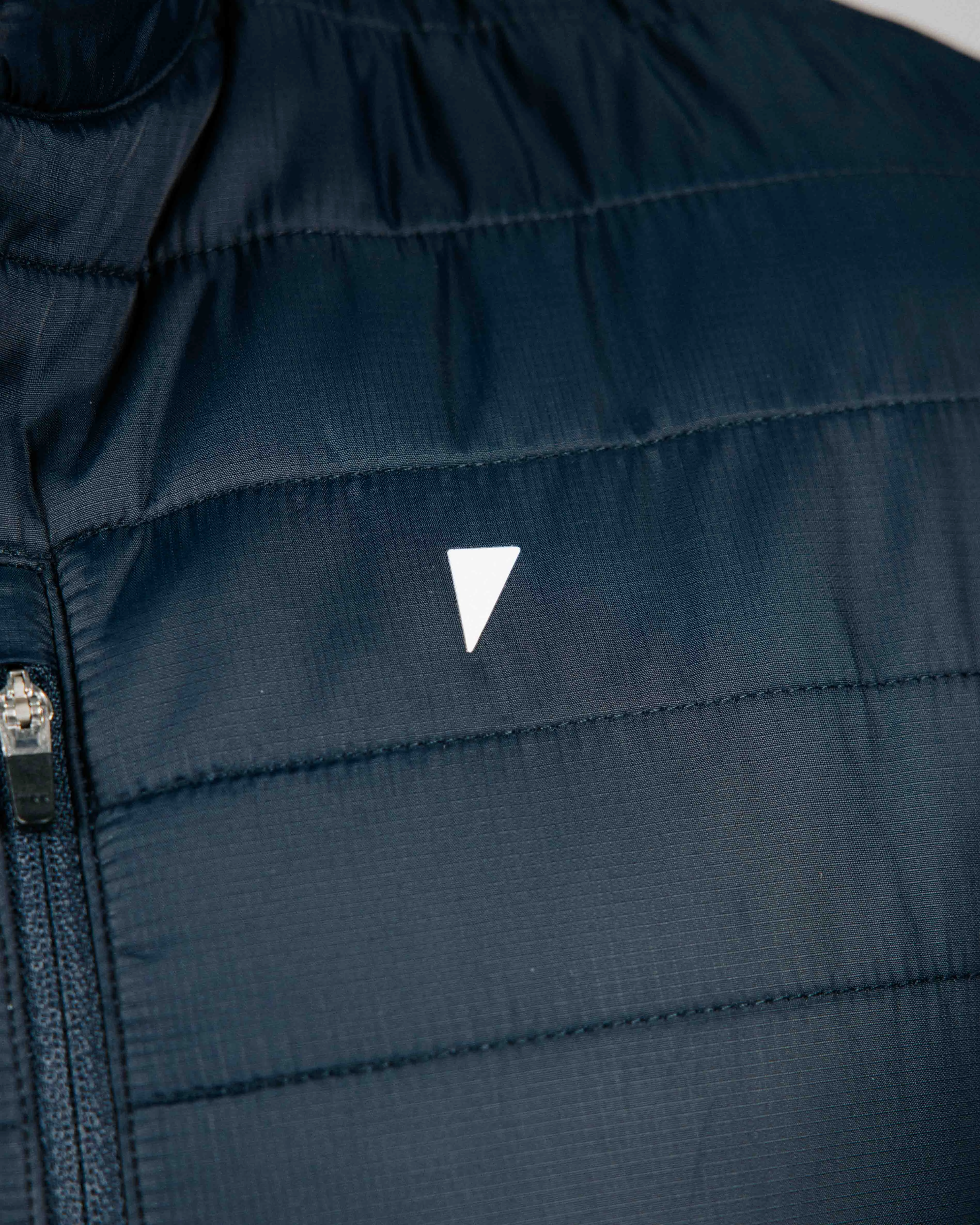Anti Pilling Texture Navy Hybrid Jacket