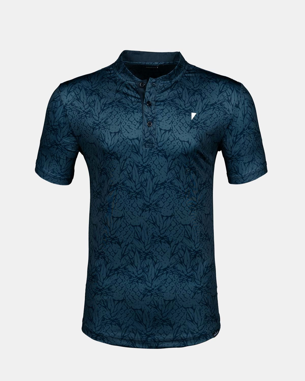 Navy Pineapple Blade Polo AdaptiveFitFabric BrushedInnerSurface