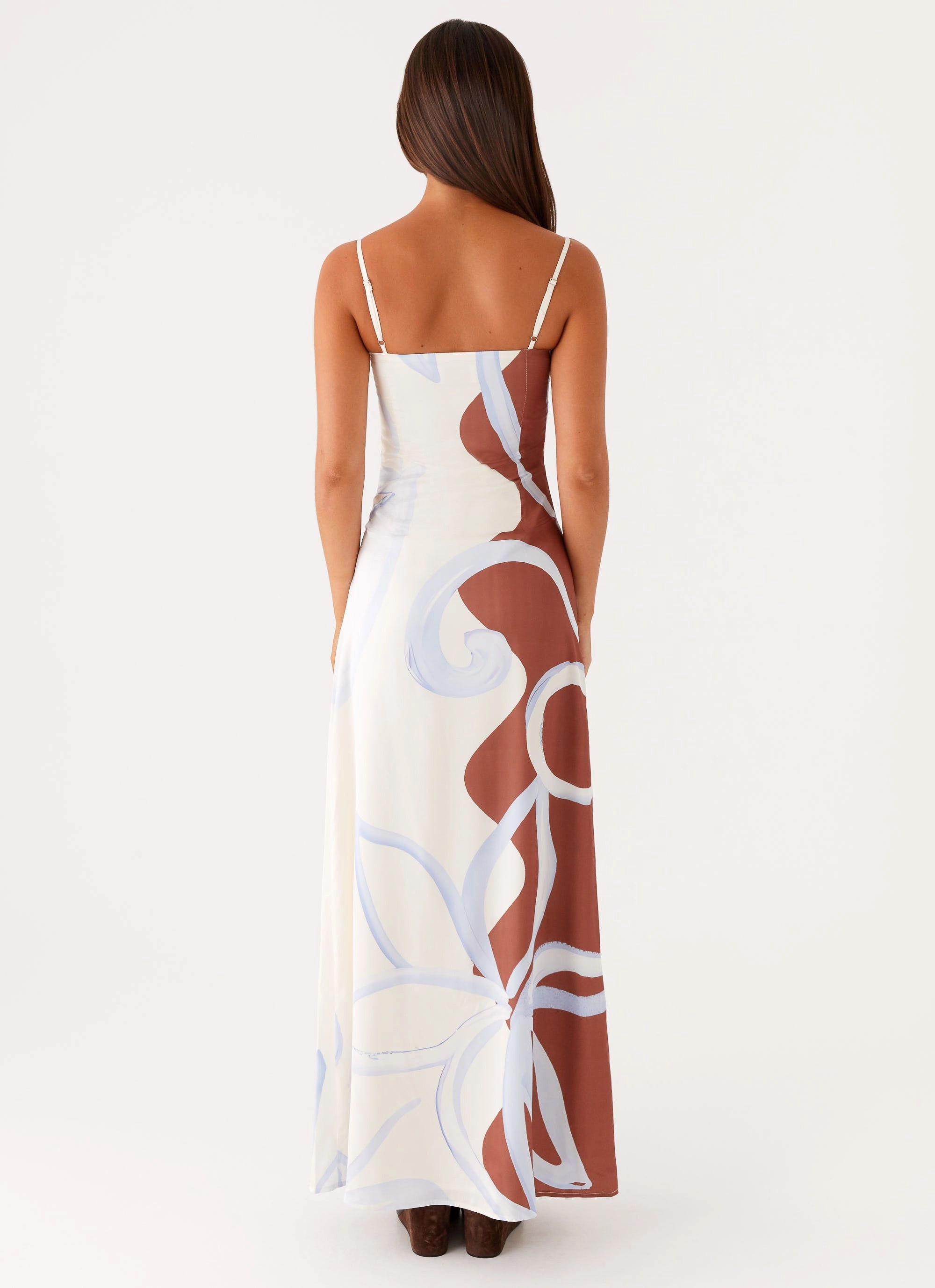 Modest Look Aster Bloom Maxi Dress - Bloom Wave Print