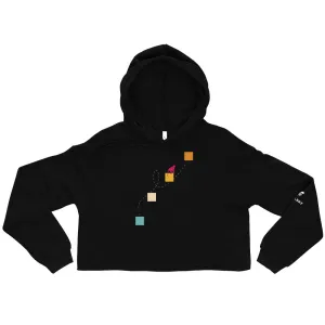 NEVER GIVE UP Cropped Hoodie