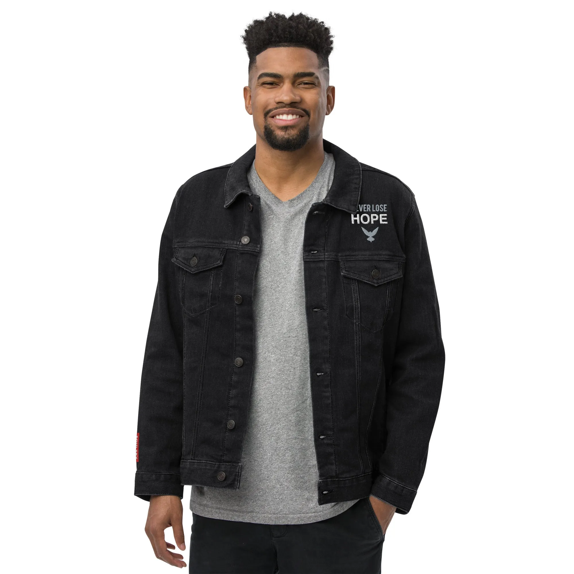 NEVER LOSE HOPE Unisex Denim Jacket