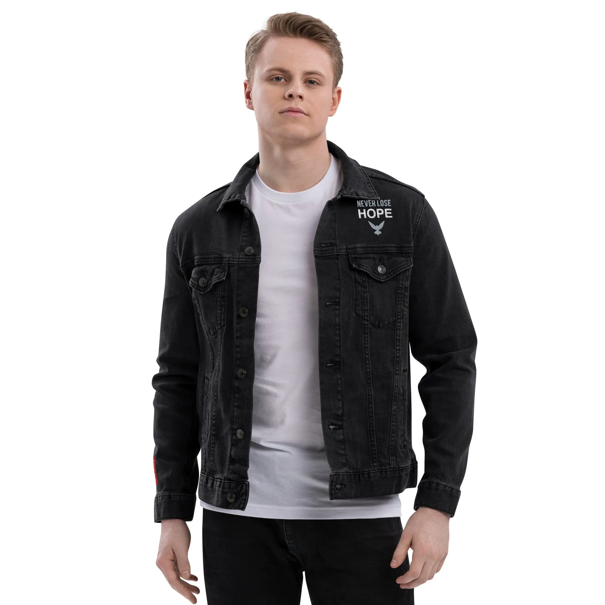 NEVER LOSE HOPE Unisex Denim Jacket