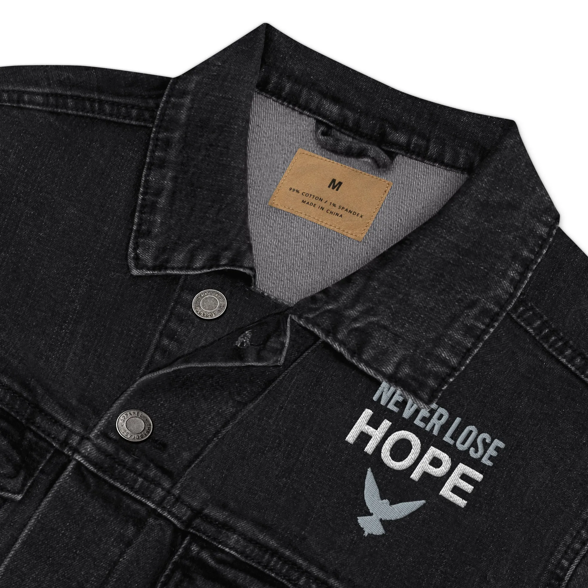 NEVER LOSE HOPE Unisex Denim Jacket
