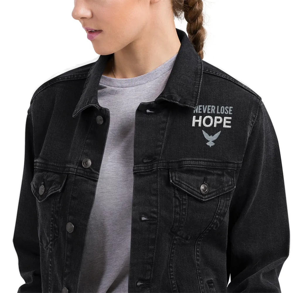 NEVER LOSE HOPE Unisex Denim Jacket