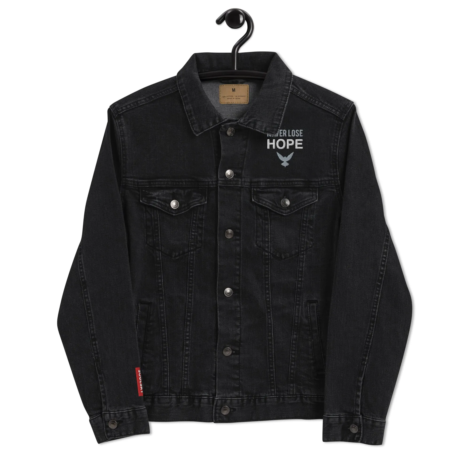 NEVER LOSE HOPE Unisex Denim Jacket