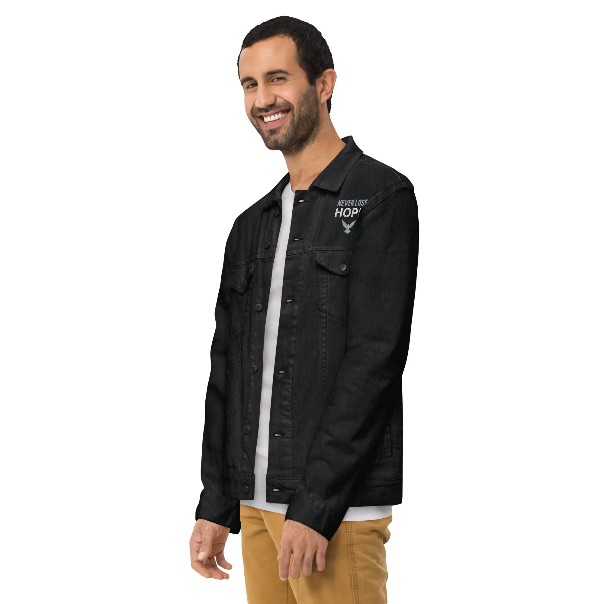 NEVER LOSE HOPE Unisex Denim Jacket
