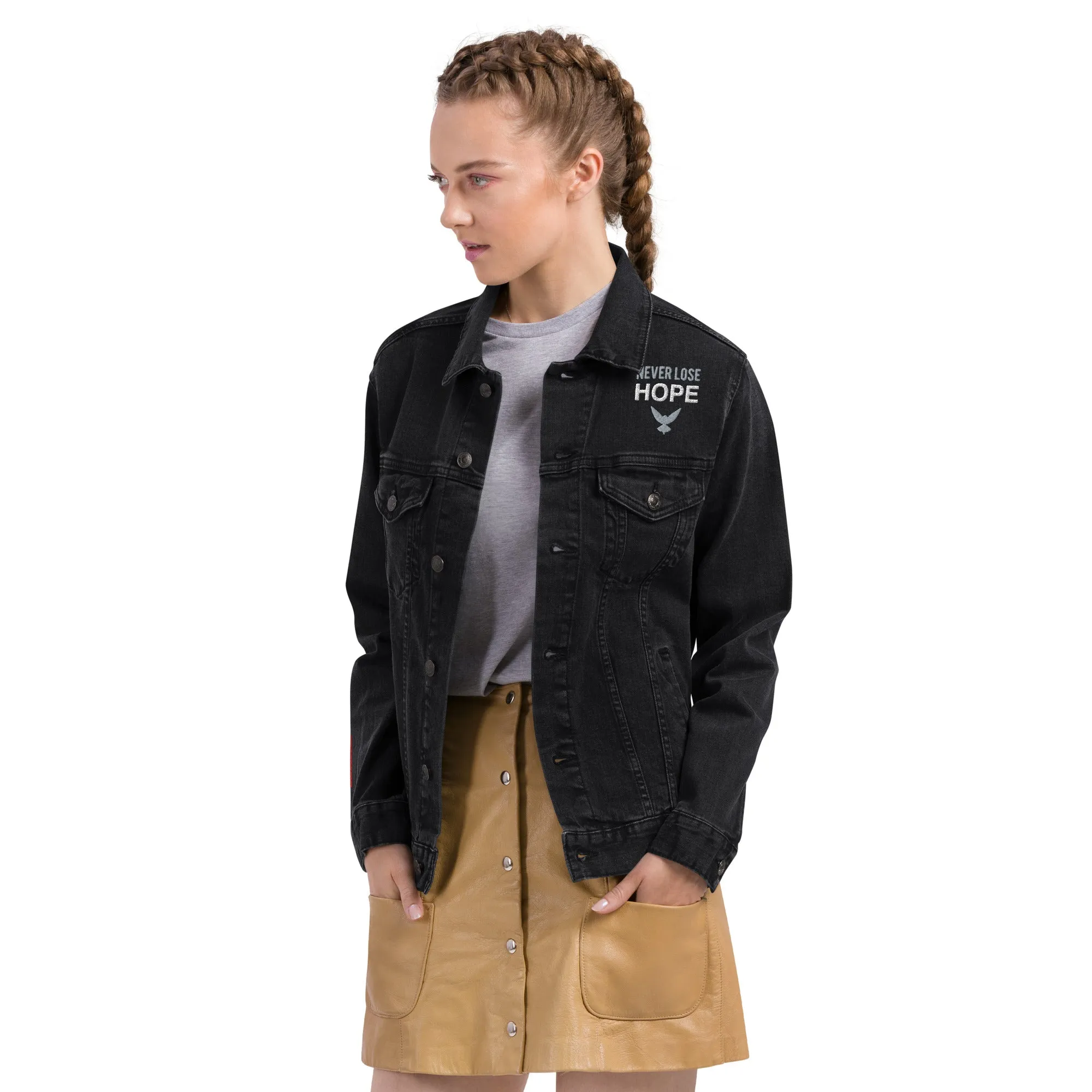 NEVER LOSE HOPE Unisex Denim Jacket