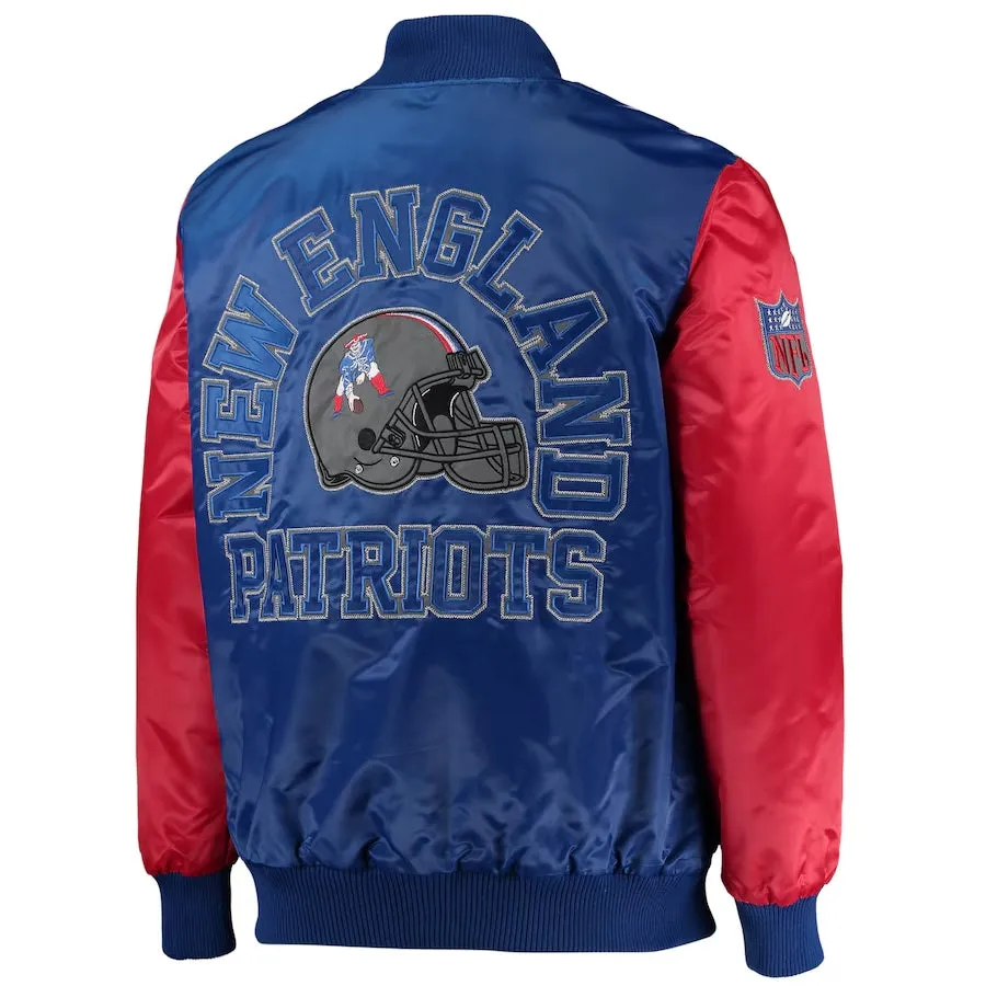 New England Patriots Varsity Satin Jacket For Men's