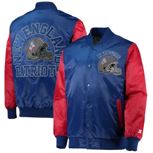 New England Patriots Varsity Satin Jacket For Men's