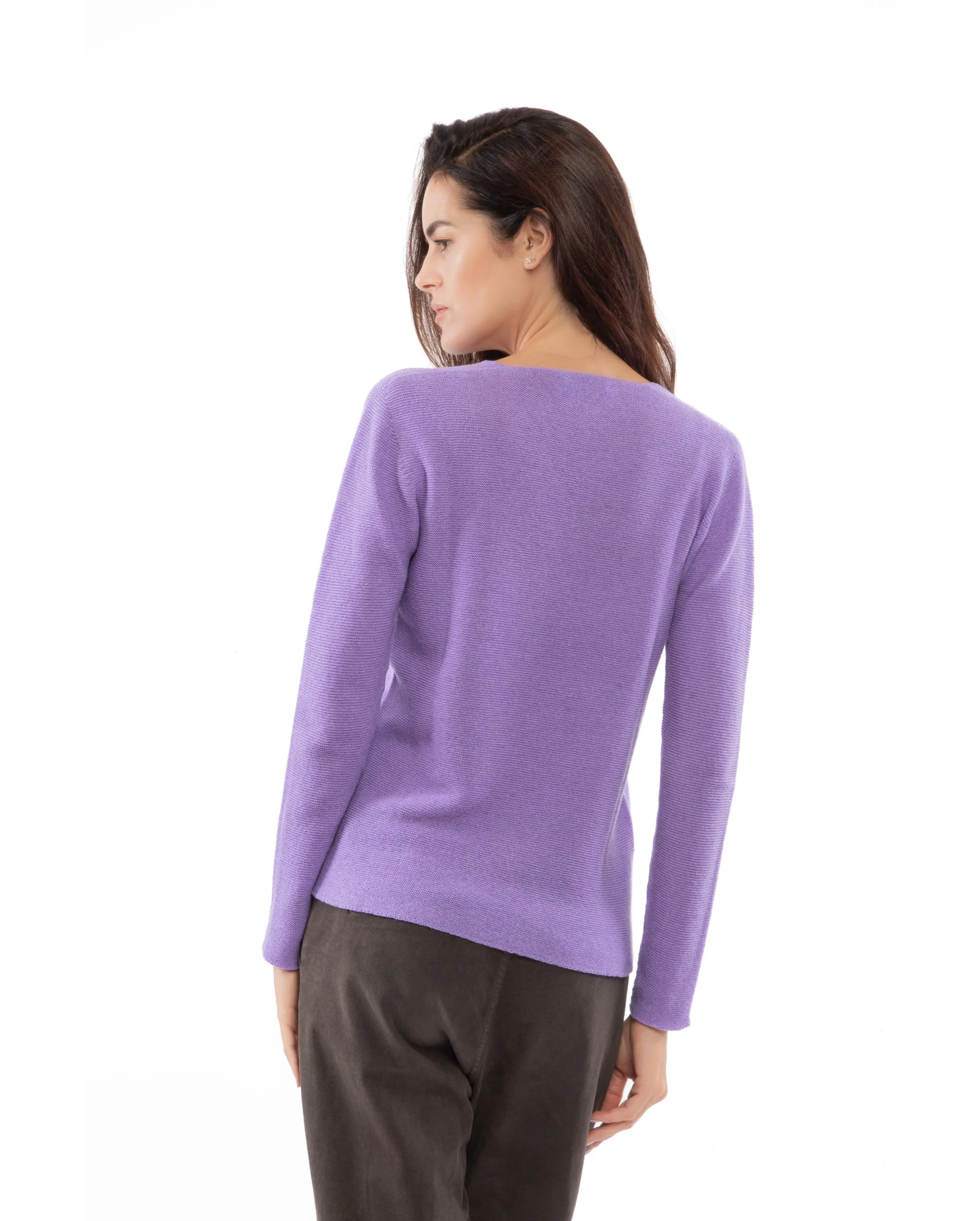 NEW FALL 24 - Women's Pure Cashmere Links Stitch V-Neck Lemon