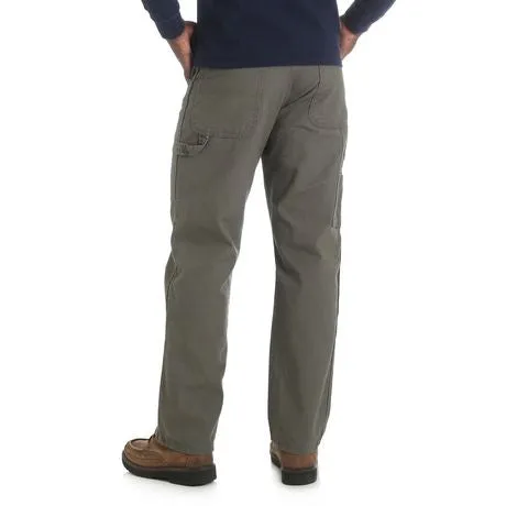 New Rustler Men's Carpenter Jean Wrangler Loose fit, Hammer loop, Sz 42W X 3OL, Olive