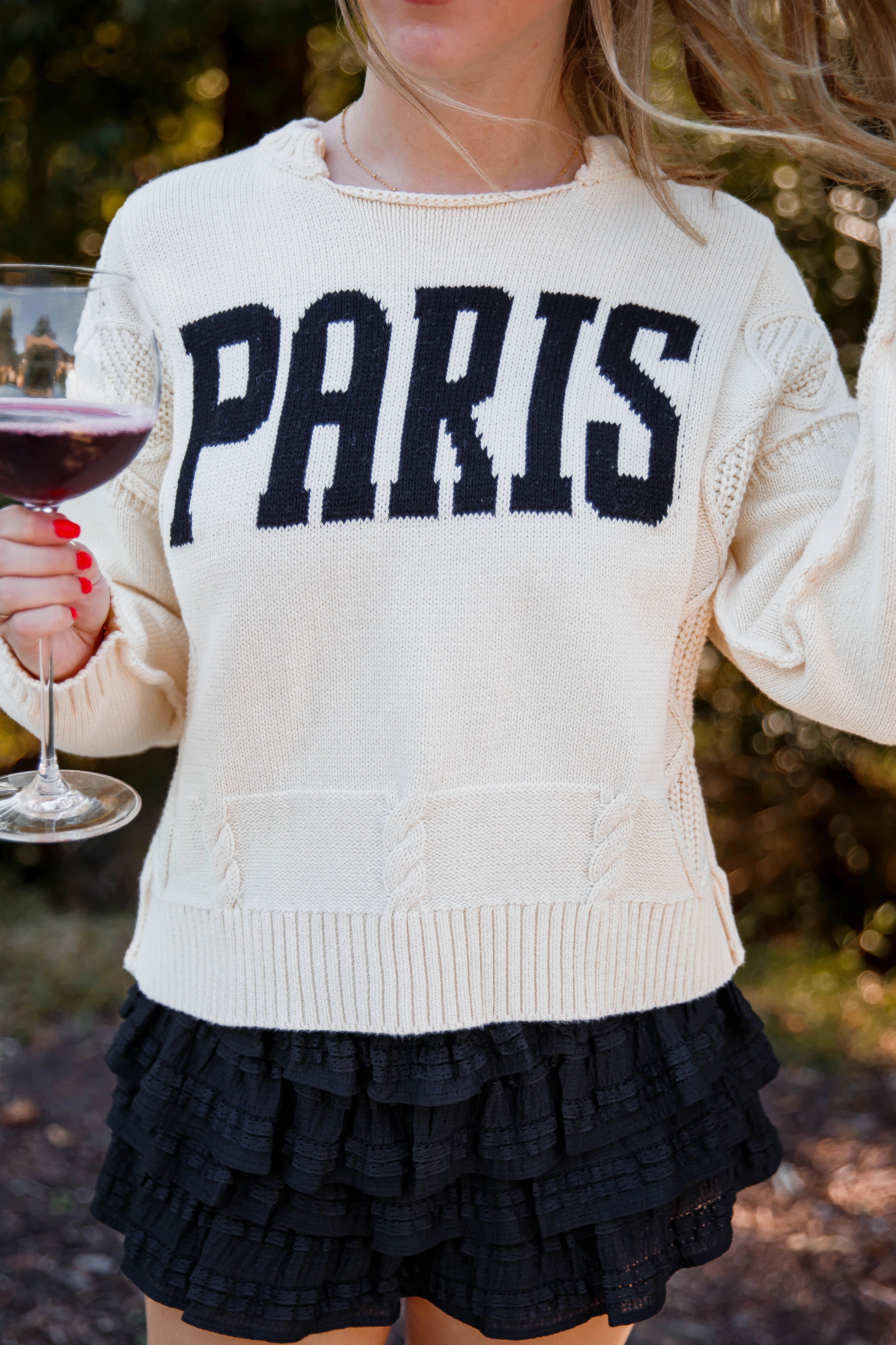 New Romance In The City Sweater-Paris ReflectiveTrim