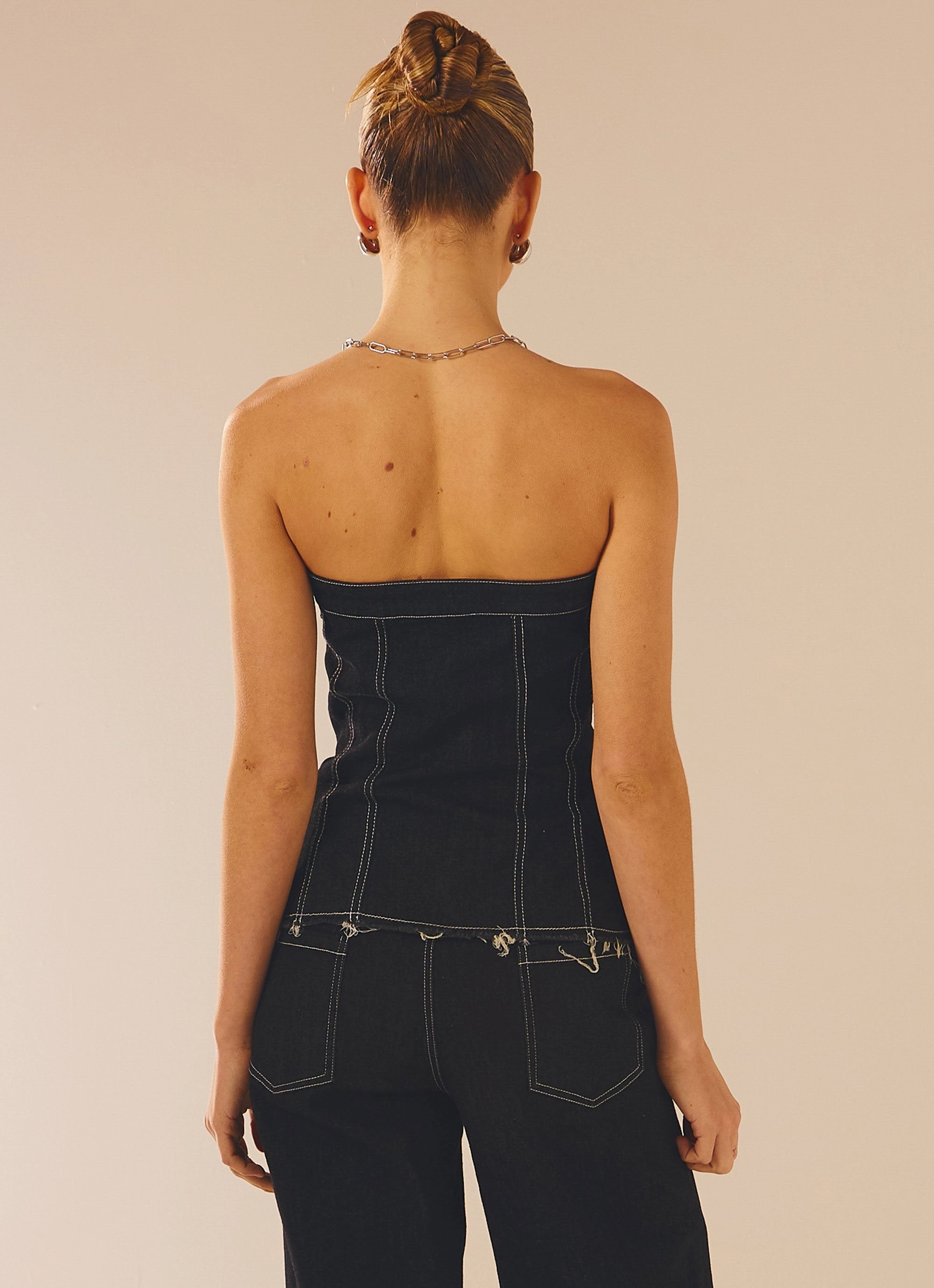 Quick Dry Performance New York Nights Bustier Top - Indigo