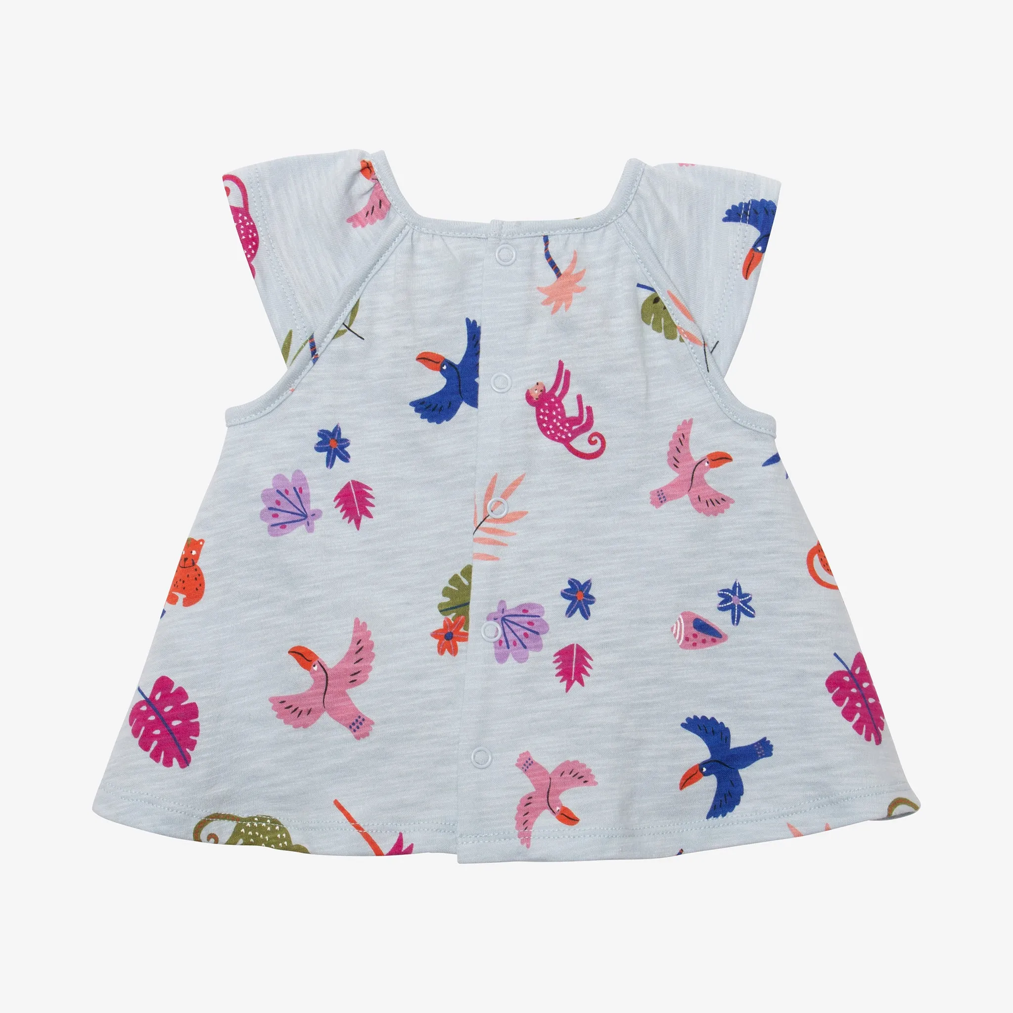 Newborn girls' blue blouse