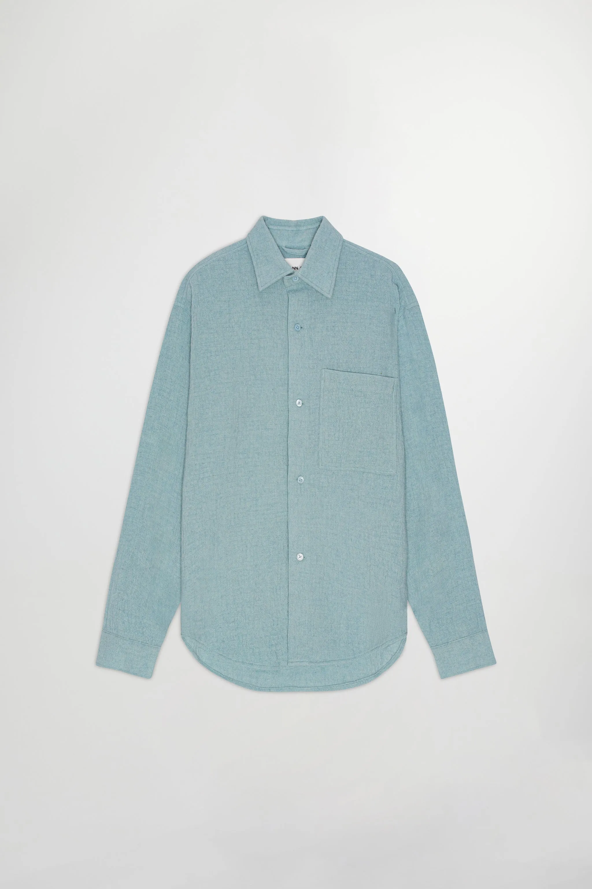 NN07 ADWIN 5366 WOOL BLEND OVERSHIRT - OLYMPIC BLUE
