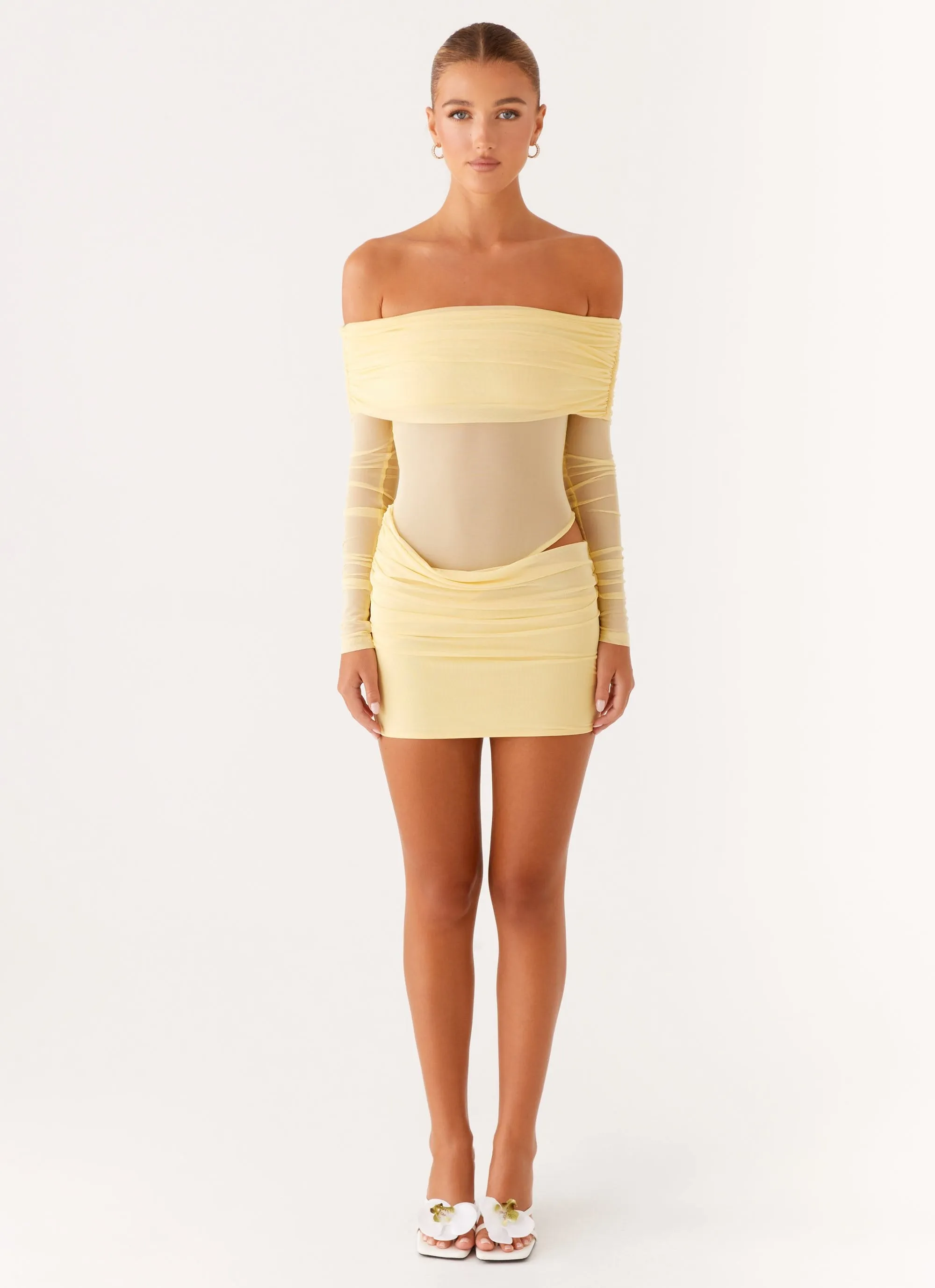 Bloom Soft No Doubt Mini Dress - Yellow