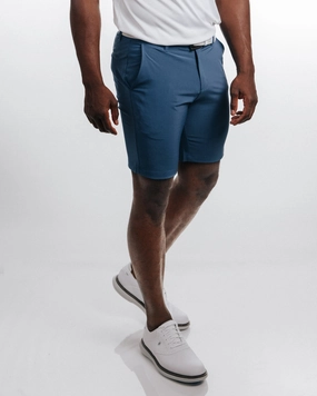 Men's Slate Blue Golf Shorts Tough Stretch