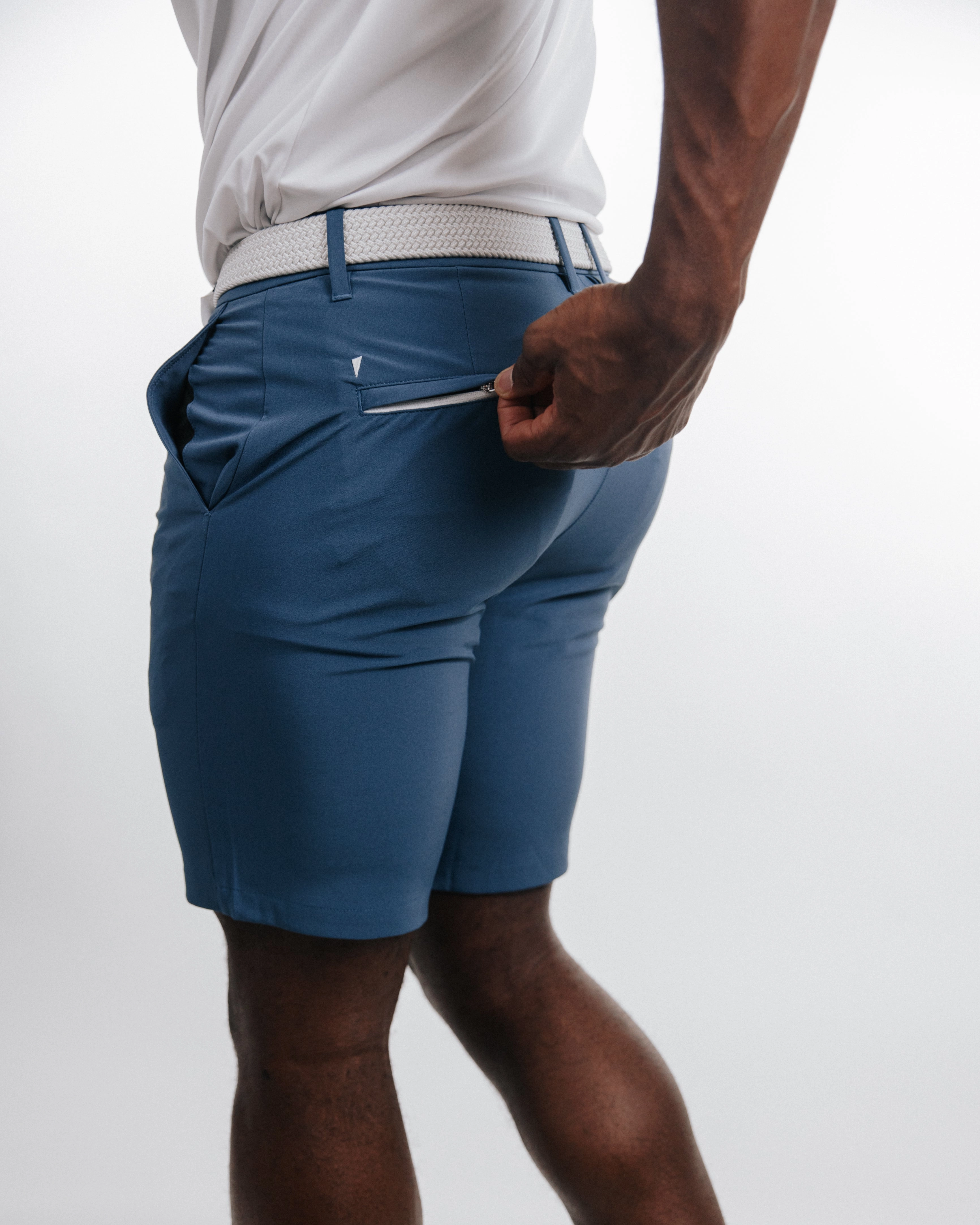 Comfy Motion Men's Slate Blue Golf Shorts