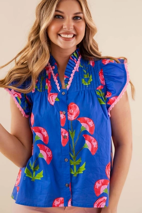 It's Been Done Blouse-Blue Chic Tee