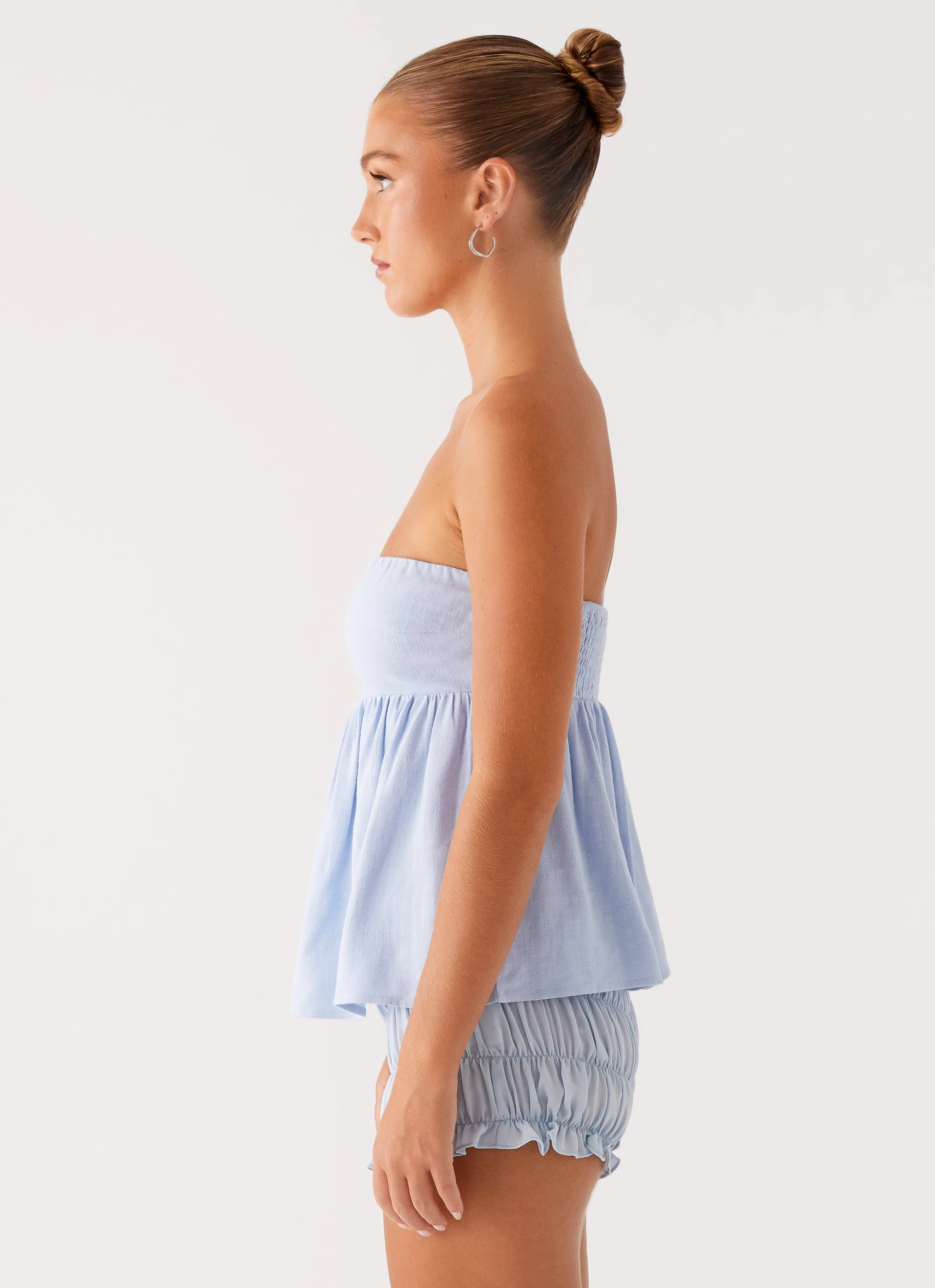 Lightweight Cassie Tube Top - Blue