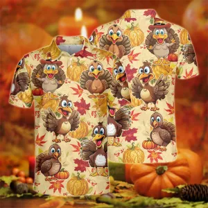 Noah – Harajuku Cartoon Turkey Polo Shirt