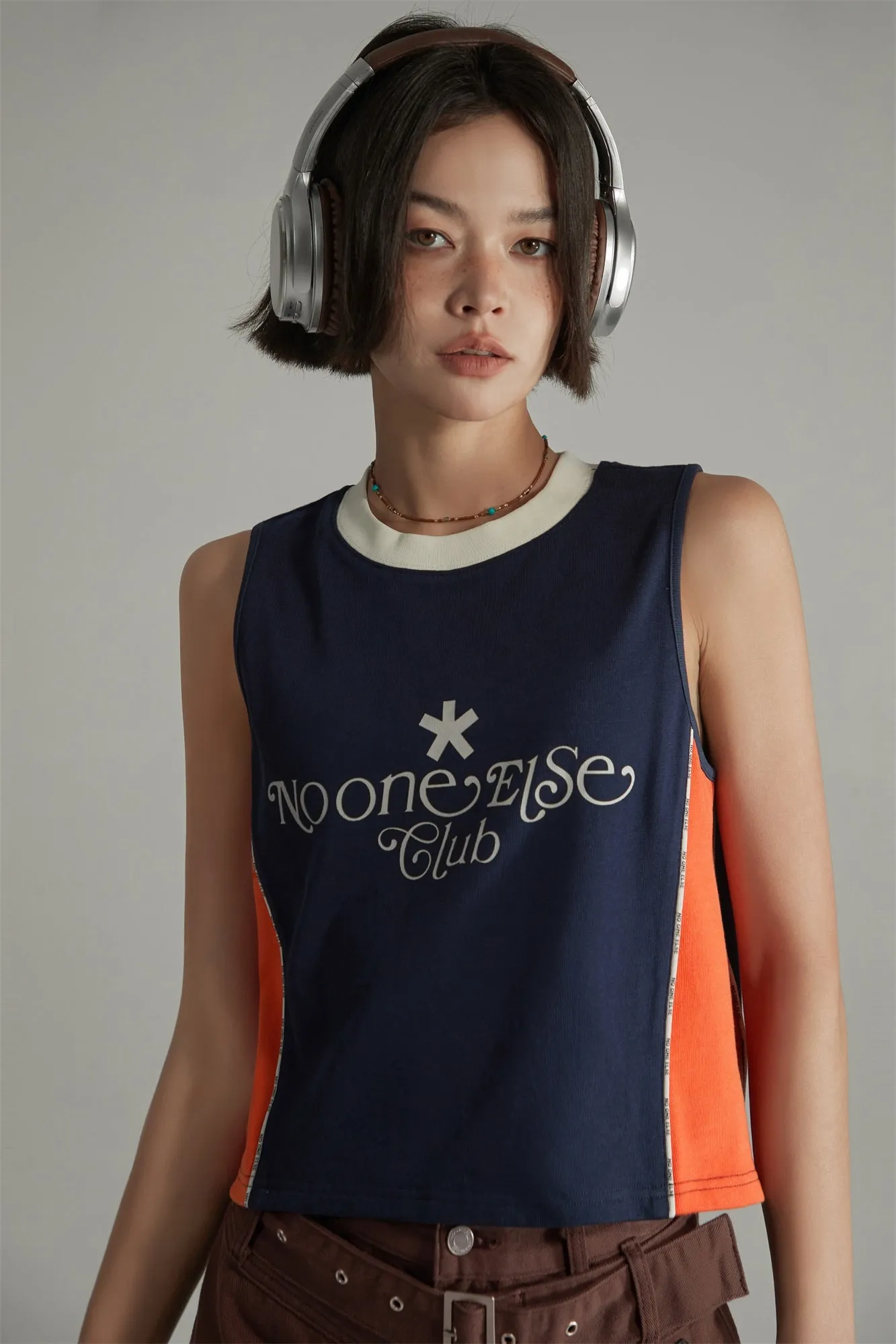 Noe Club Two Toned Sleeveless T-Shirt