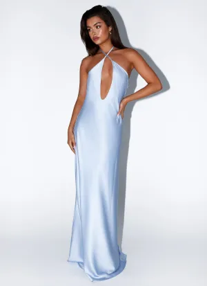 Sharp Edge Formal Look Noir Symphony Maxi Dress - Ice Blue