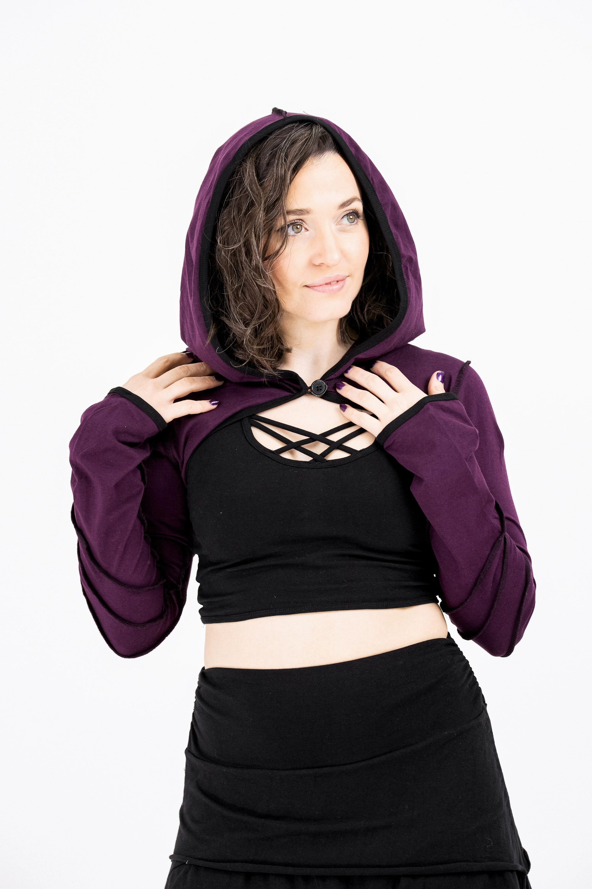 HeatReflectiveLining City Ready Style Pixie Shrug w/Piping
