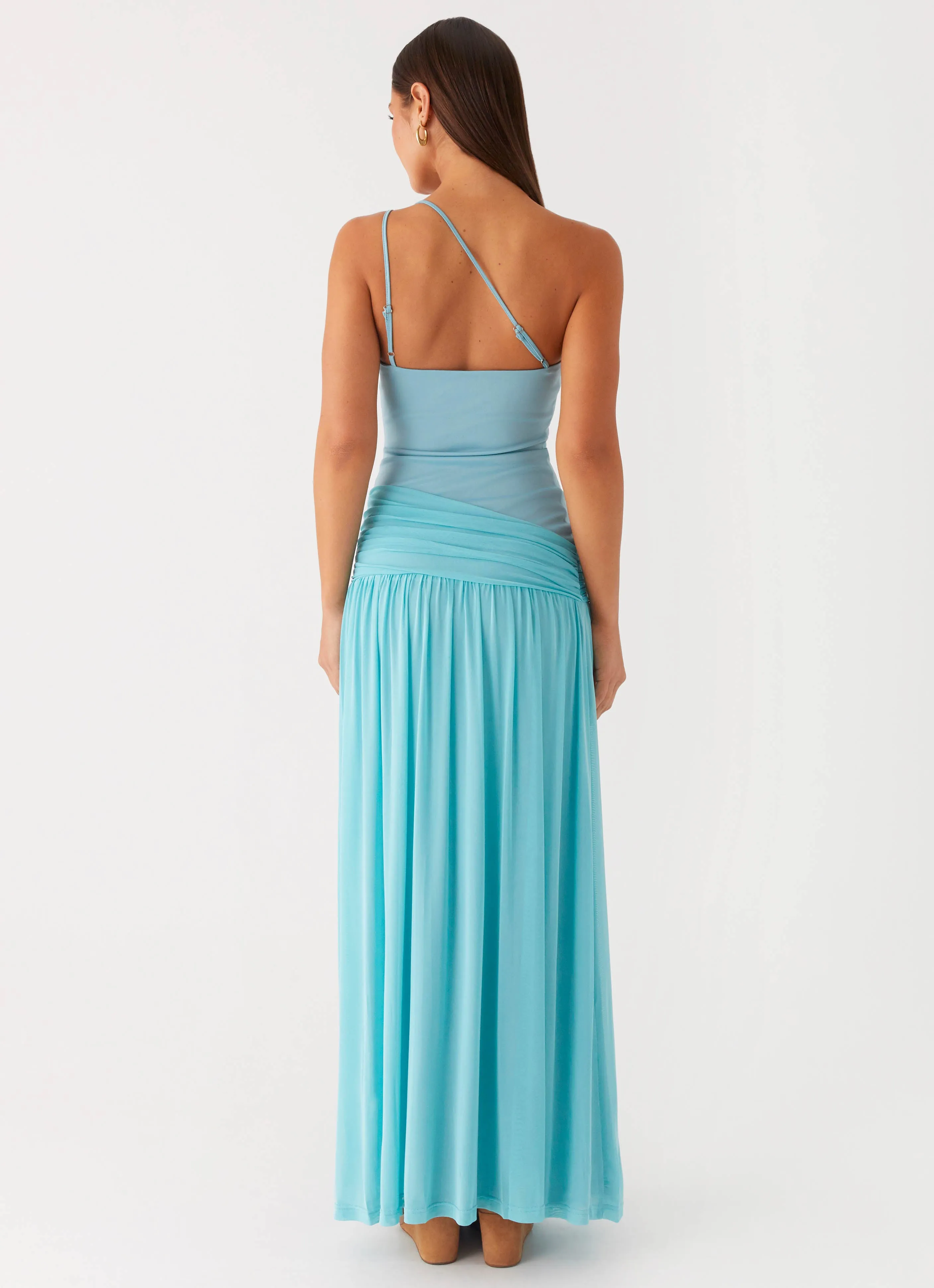 Chic And Comfortable Eye Catching Aurelia Maxi Dress - Aqua