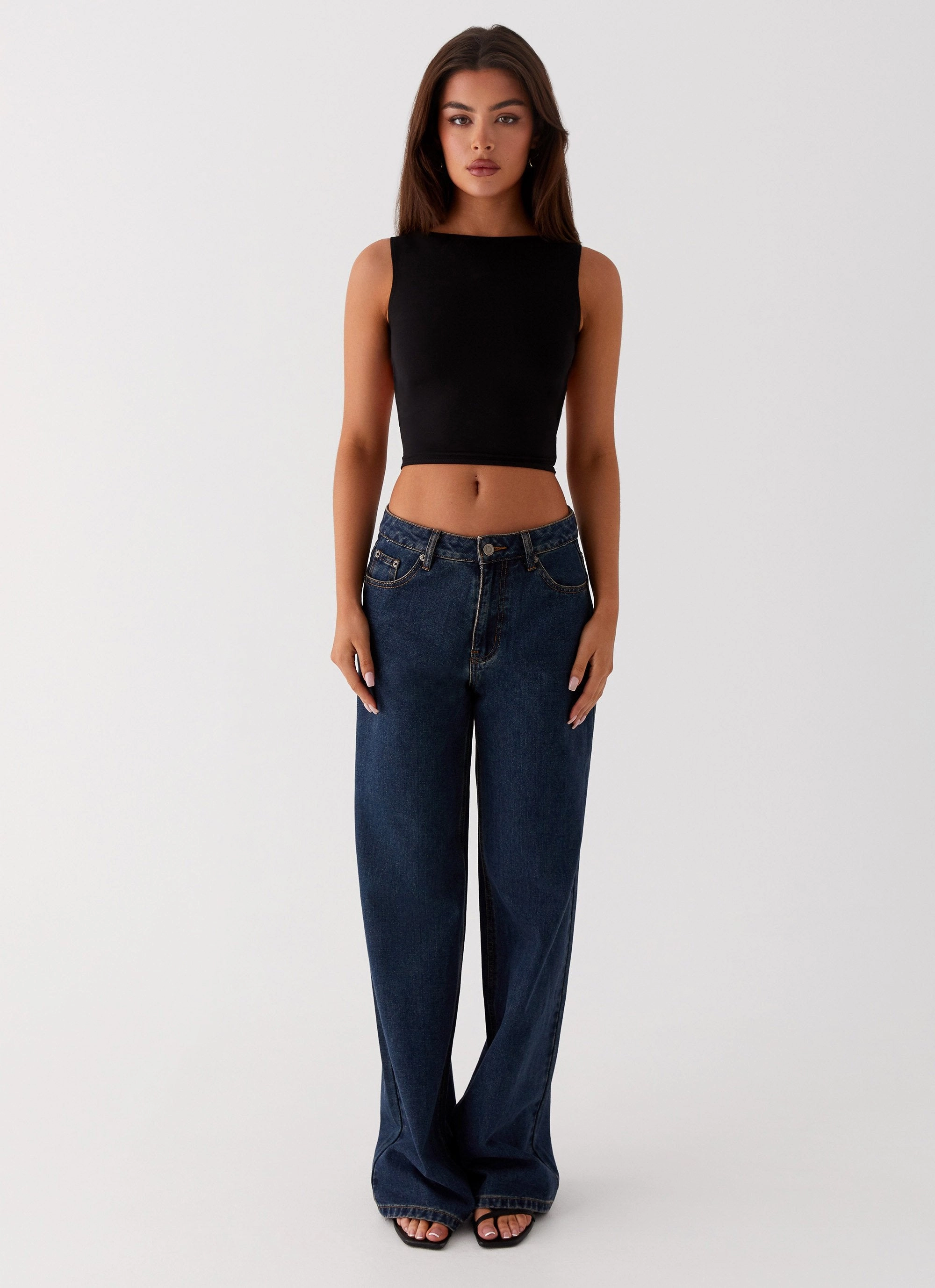 Saskie Crop Top - Black NonRestrictiveCut