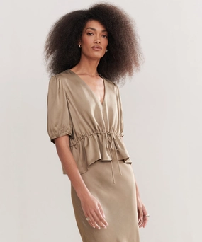 Sawyer Blouse BrushedInnerSurface High Density Weave