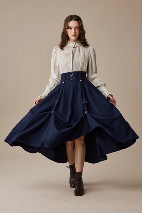 TearResistant Relaxed Tee Cynthia 16 | Adjustable wool skirt