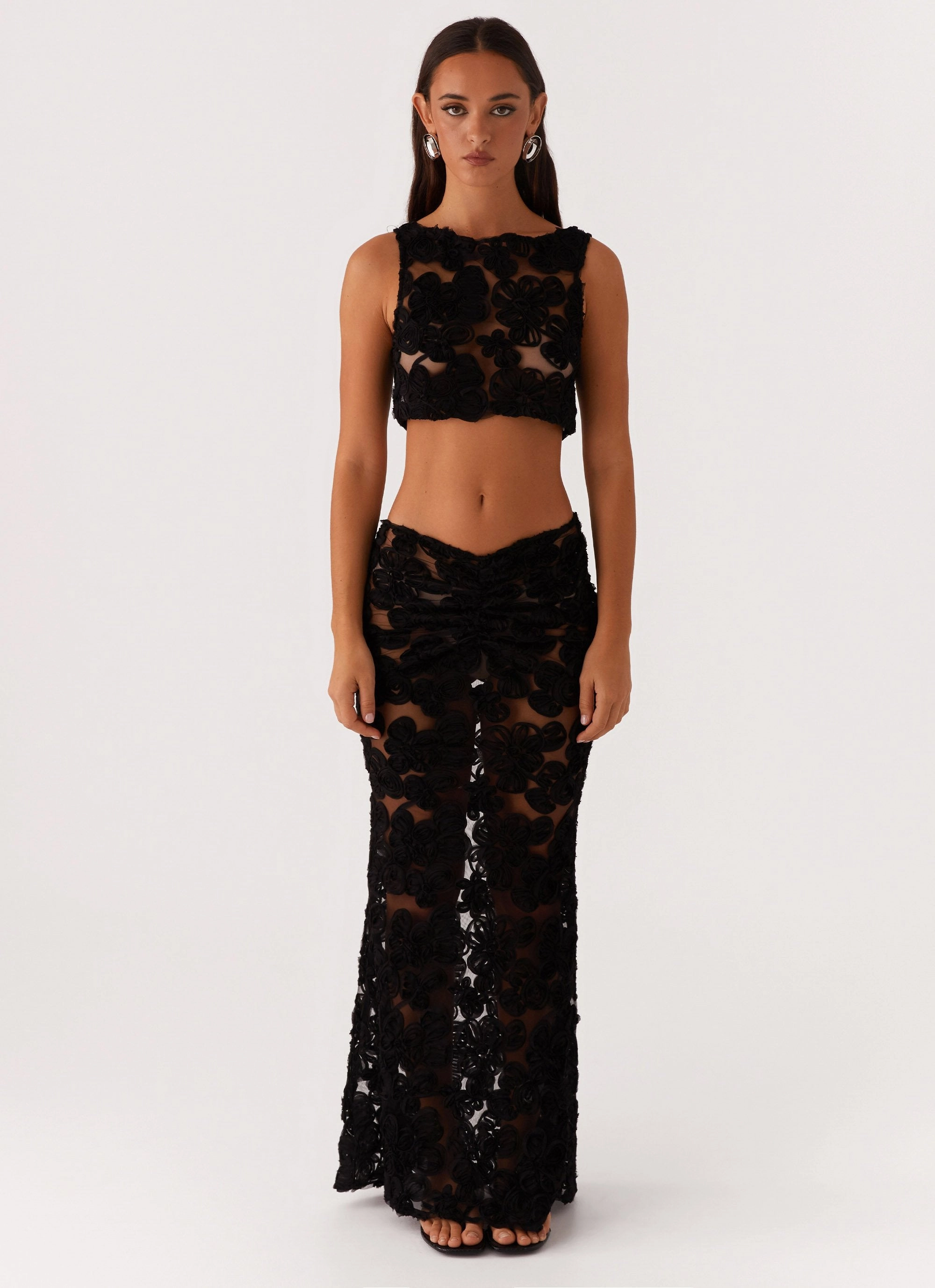 Fiorella Floret Top - Black RubberizedGrip LightweightConstruction