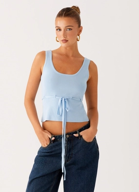 Active Look Macall Knit Tank - Blue