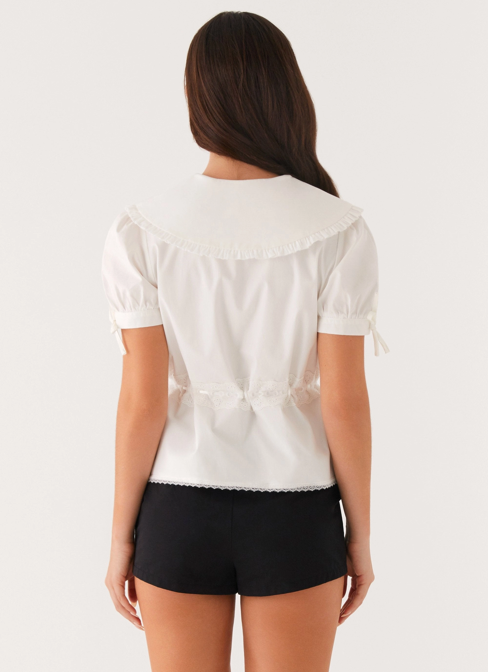 TaglessNecklineComfort Valerie Blouse - White